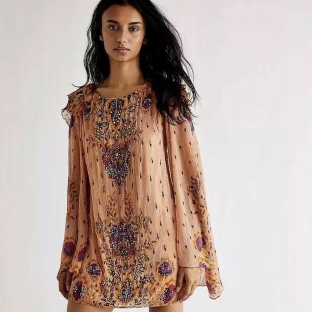 Free People Embellished Floral Women's Dress